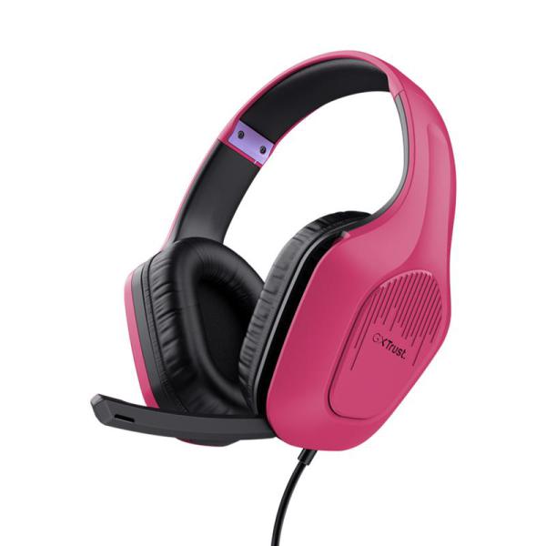 CG16-24992 TRUST ZIROX AURICULAR GAMING C/MIC. GXT 415P 3.5MM PINK