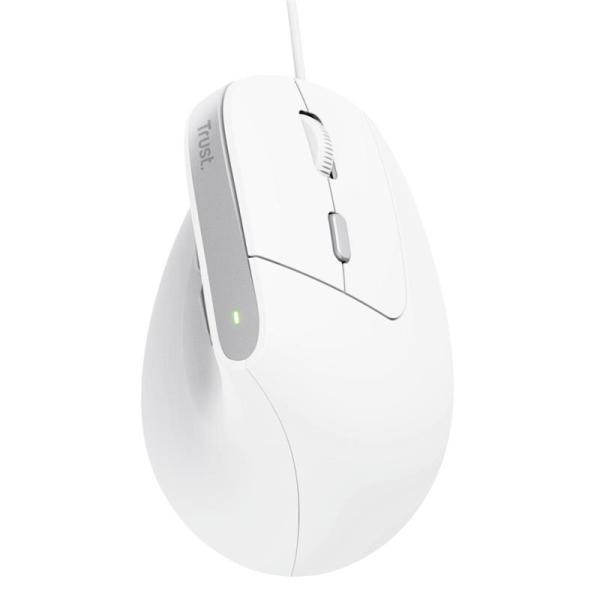 CG16-25397 TRUST BAYO II MOUSE ERGONOMICO VERTICAL USB WHITE