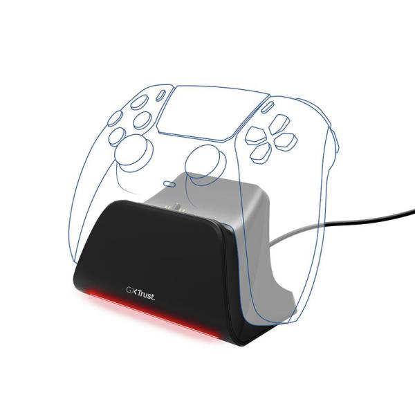 CG16-25552 TRUST GXT 255 SINGLE CHARGING DOCK PS5 BLACK